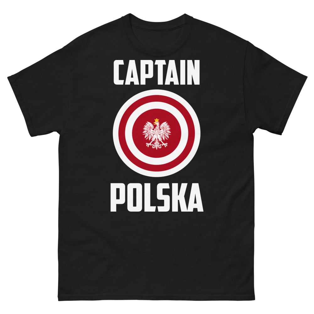T-shirt Pologne noir - Captain Polska Dark Edition