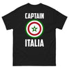 T-shirt Italie bleu marine - Capitano dell'Italia con umorismo