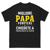 T-shirt Pompiere noir - Migliore Papà con umorismo