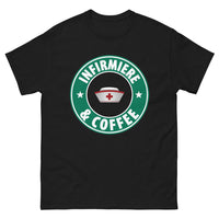 Thumbnail for T-shirt Infirmière Café noir - L'amour du café au quotidien