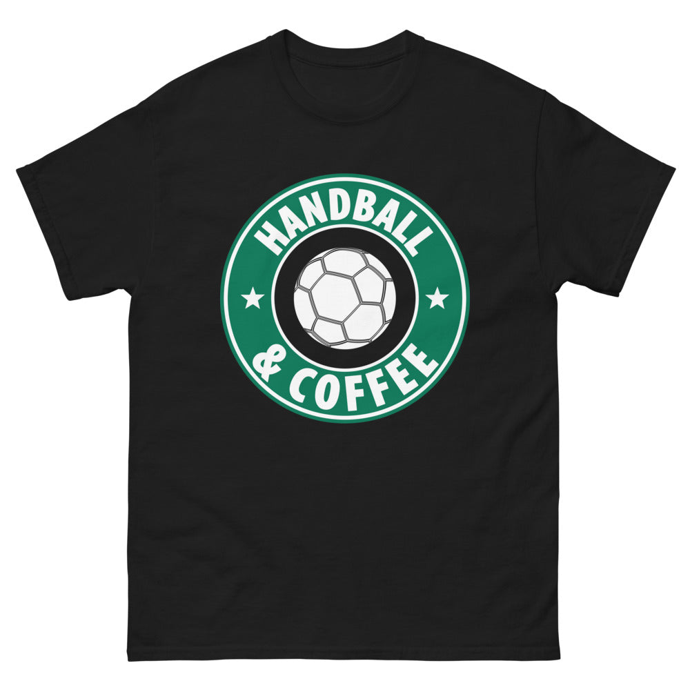 T-shirt Handball noir - Passion pour le café et le sport