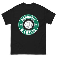 Thumbnail for T-shirt Handball noir - Passion pour le café et le sport