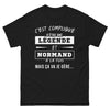 T-shirt Normandie noir - C'est compliqué d'être une légende
