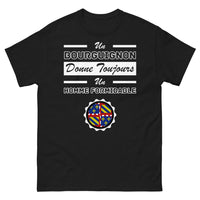 Thumbnail for T-shirt Bourgogne noir - Un Bourguignon donne toujours un homme formidable