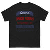 T-shirt Bourgogne noir - Chuck Norris s'agenouille
