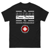 T-shirt Suisse noir - Un Suisse donne toujours un homme formidable