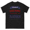 T-shirt Algérie noir - Chuck Norris honore l'Algérie