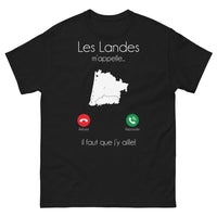 Thumbnail for T-shirt Landes noir - Les Landes m'appellent, il faut que j'y aille