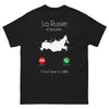 T-shirt Russie noir - La Russie m'appelle, il faut que j'y aille