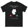 T-shirt Allemagne noir - L'Allemagne m'appelle, il faut y aller