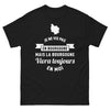 T-shirt Bourgogne noir - Je ne vis pas en Bourgogne mais elle vivra toujours en moi