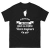 T-shirt Corse noir - Je ne vis pas en Corse, mais la Corse vivra toujours en moi