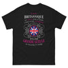 T-shirt Royaume-Uni noir - Je suis britannique avec humour