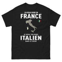 Thumbnail for T-shirt Italie noir - Toujours Italien dans le cœur