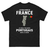 T-shirt Portugal noir - Je serai toujours Portugais dans le cœur