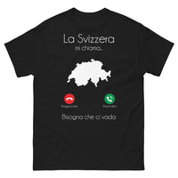 Thumbnail for T-Shirt Svizzera nero - La Svizzera mi chiama