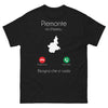 T-shirt Piemonte noir - Mi Chiama, Bisogna Che Ci Vada
