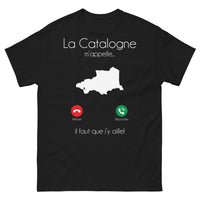 Thumbnail for T-shirt Catalogne noir - La Catalogne m'appelle, il faut y aller