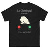 T-shirt Sénégal noir - Le Sénégal m'appelle, il faut y aller