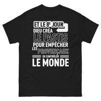 Thumbnail for T-shirt Provence noir - Et le 8e jour, Dieu créa le pastis