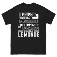 Thumbnail for T-shirt Lorraine noir - Et le 8e jour Dieu créa la Mirabelle