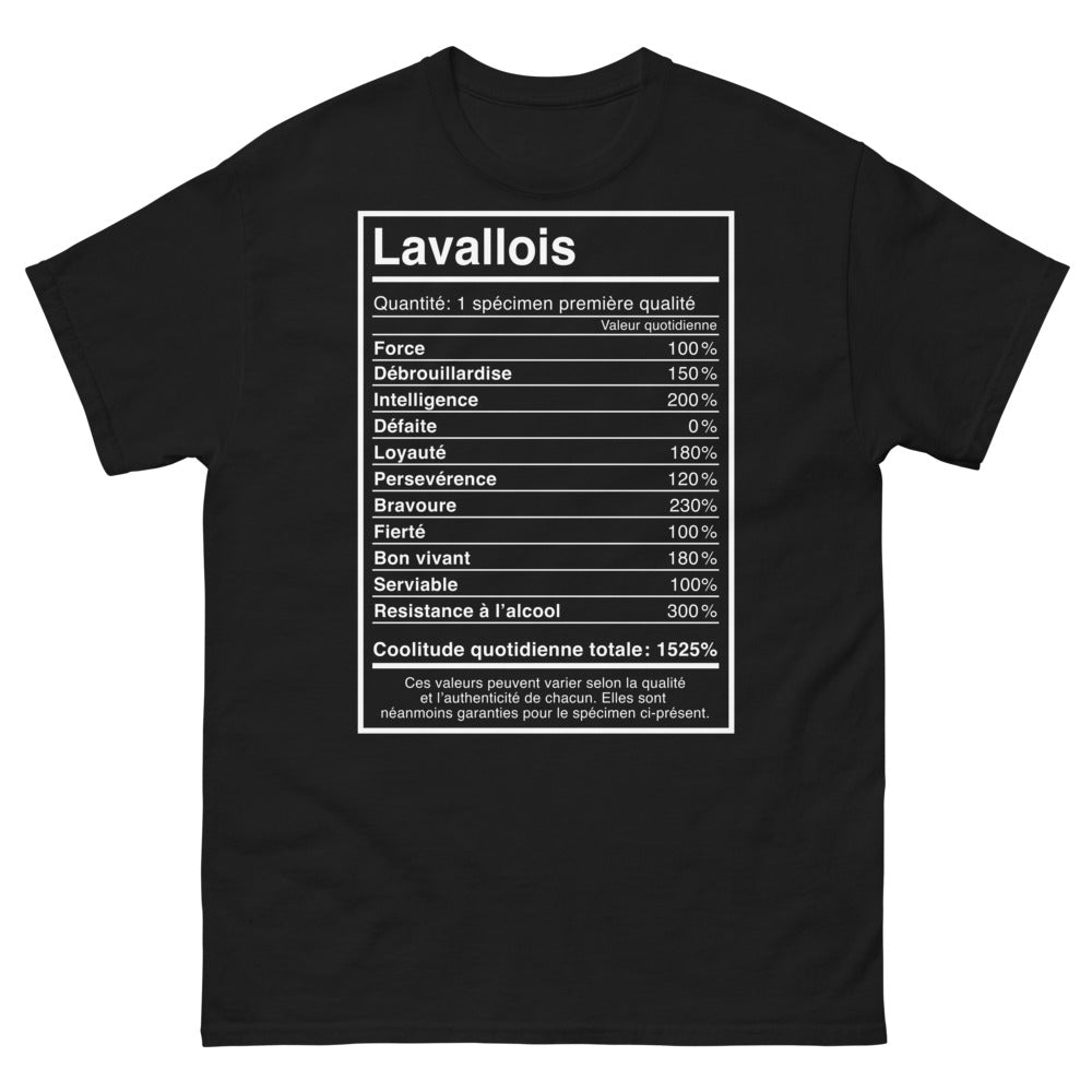 T-shirt Laval noir - 100% débrouillardise et loyauté