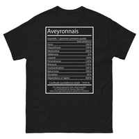 Thumbnail for T-shirt Aveyronnais noir - Fierté et humour régional