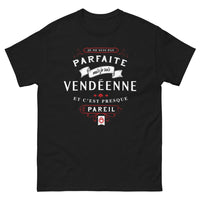 Thumbnail for T-shirt Vendée noir - Je ne suis pas parfaite mais je suis Vendéenne