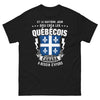 T-shirt Québec noir - Dieu créa les Québécois