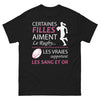 T-shirt Rugby Filles Sang et Or noir - Les vraies supportent