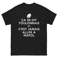 Thumbnail for T-shirt Toulon noir - Ne jamais aller à Mayol