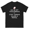 T-shirt Toulon noir - Ne jamais aller à Mayol