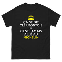 Thumbnail for T-shirt Clermont-Ferrand noir - Jamais allé au Michelin