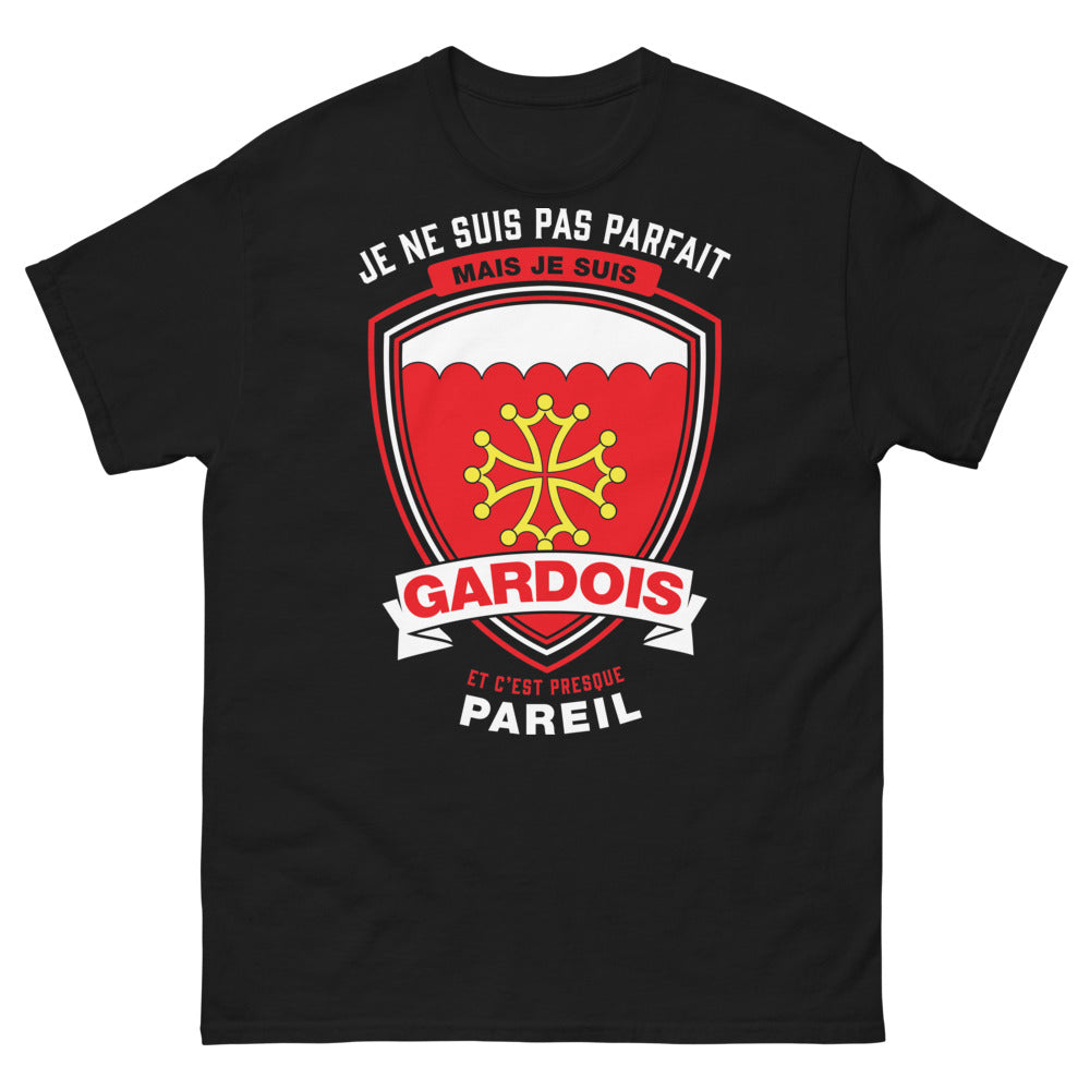 T-shirt Gardois noir - Je ne suis pas parfait, mais presque