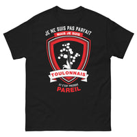 Thumbnail for T-shirt Toulonnais noir - Je ne suis pas parfait mais Toulonnais