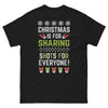 T-shirt Noël noir - Christmas is for Sharing! Shots for Everyone!