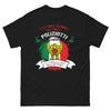 T-Shirt Italia Nero - L'ottavo giorno Dio creò poliziotti