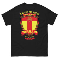 Thumbnail for T-shirt Tarnais noir - Je ne suis pas parfait, mais je suis Tarnais