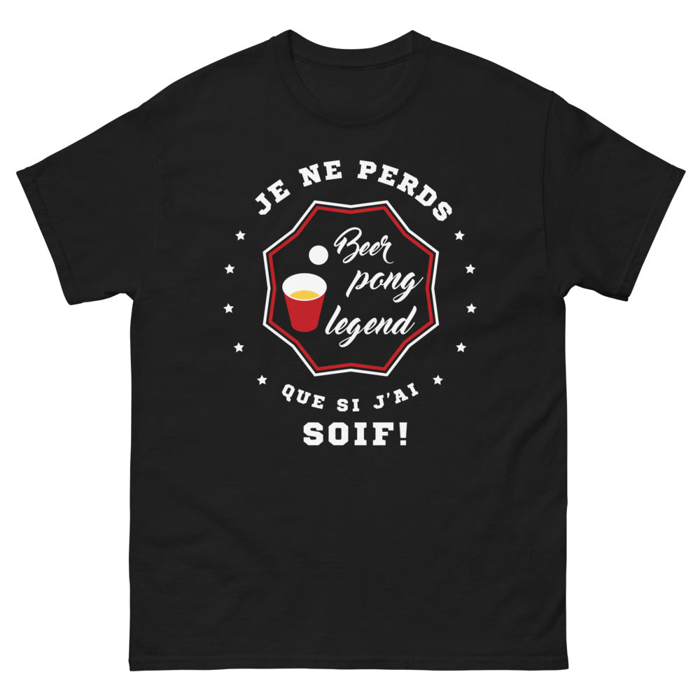 T-shirt Bretagne noir - Je ne perds que si j'ai soif