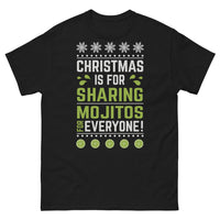 Thumbnail for T-shirt Noël noir - Christmas is for Sharing Mojitos