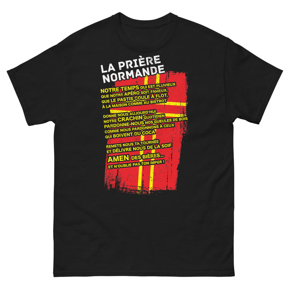 T-shirt Normandie noir - La Prière Pluvieuse
