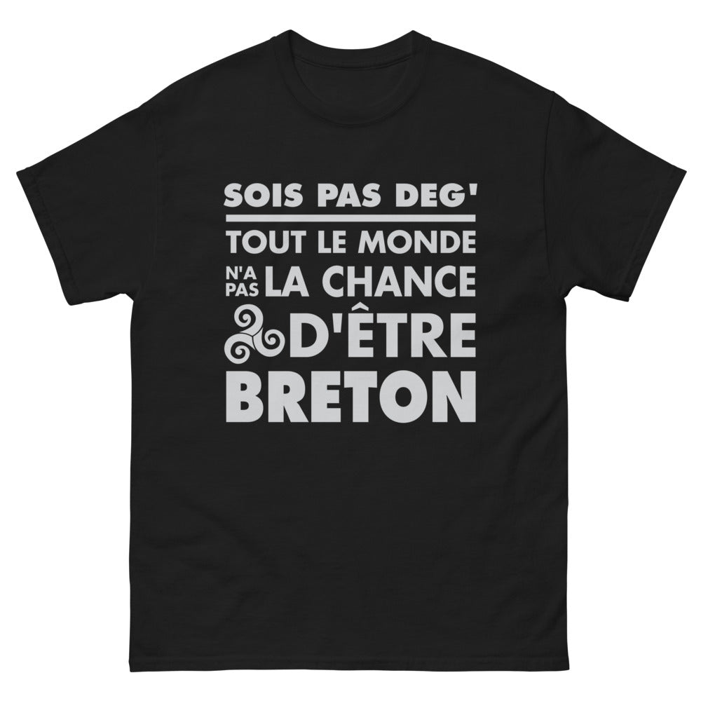 T-shirt Bretagne noir - Tout le monde n’a pas la chance d’être Breton