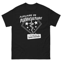 Thumbnail for T-shirt puériculture noir - Découvre ton super pouvoir !
