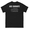 T-shirt Aide-soignante noir - Définition de la Patience