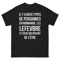 Thumbnail for T-shirt Normandie noir - Les Lefebvre et ceux qui rêvent de l'être