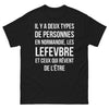 T-shirt Normandie noir - Les Lefebvre et ceux qui rêvent de l'être