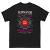 T-shirt Normande noir - Je suis Normande, cœur sur la main