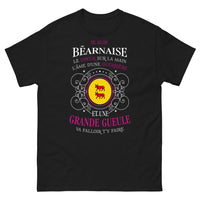 Thumbnail for T-shirt Béarnaise noir - Cœur sur la main, âme de guerrière
