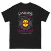 T-shirt Landaise noir - Je suis Landaise, cœur sur la main