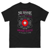 T-shirt Suisse noir - Cœur de guerrière et grande gueule